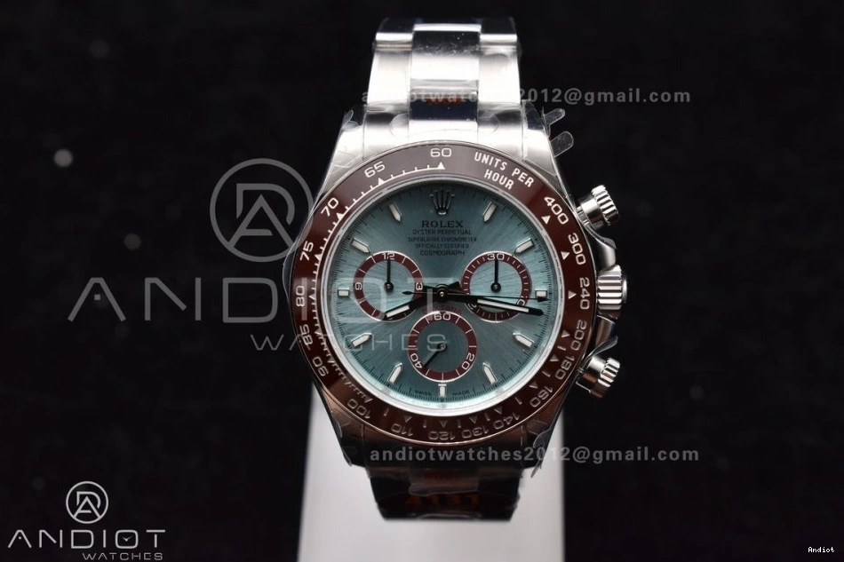 SH4131 Daytona Blue Stick YG QF Braclet Best 1:1 on V5 126506 Marker Dial Ice SS Edition 0218